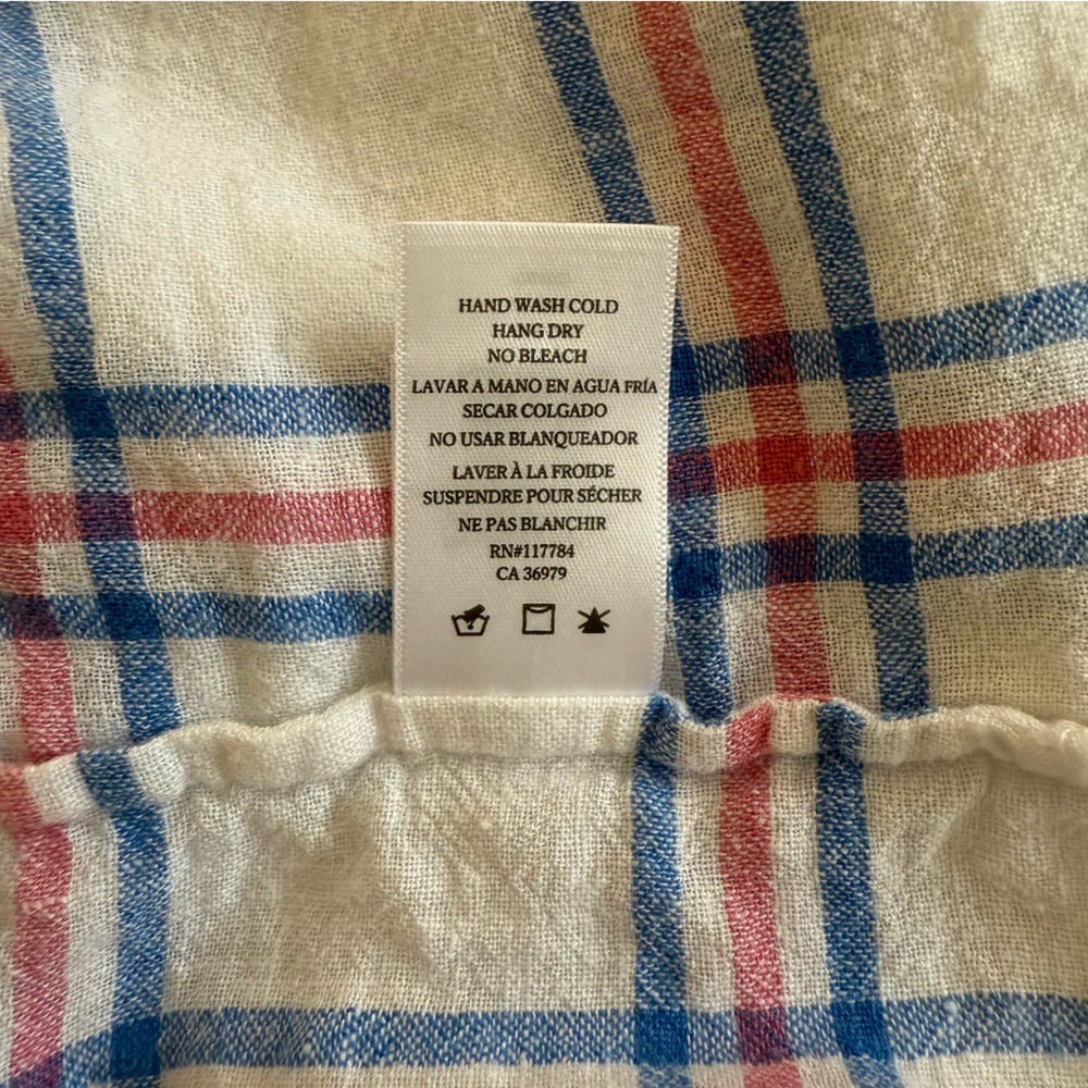 Rails Whitney Shirt Raspberry Azure White Size Large - Picture 6 of 9